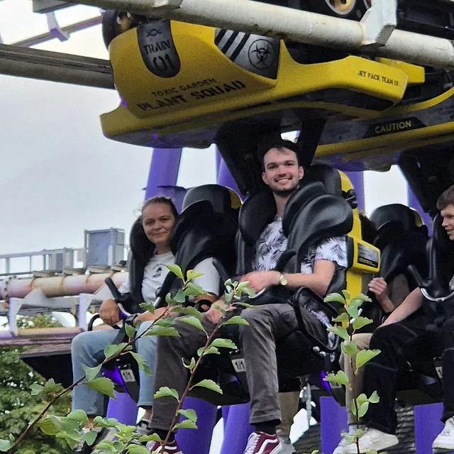 Team auf der Heideparkfahrt