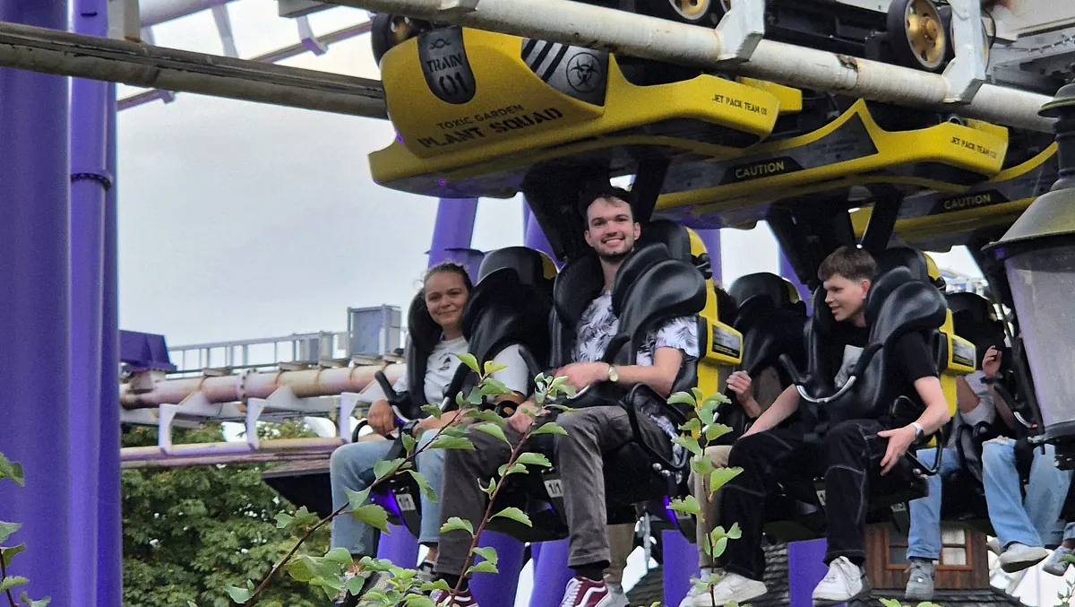 Team auf der Heideparkfahrt